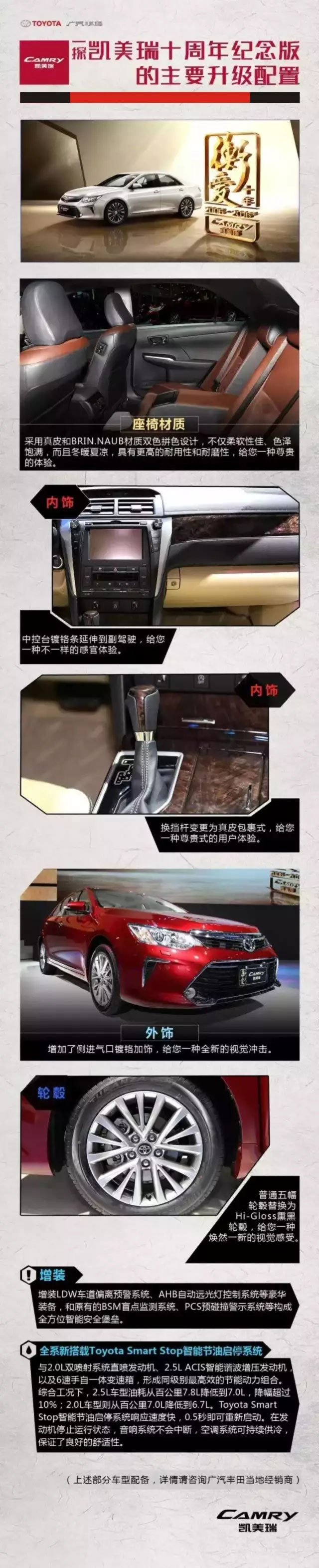 全新凱美瑞十周年紀念版榮耀上市,現(xiàn)接受預(yù)定！